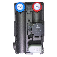 Heizkreisstation gemischt 1" AG mit Grundfos Pumpe