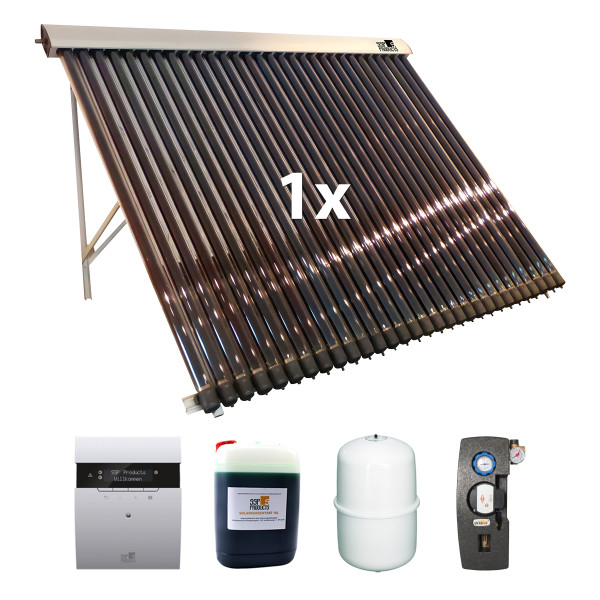 Röhrenkollektorpaket Santer Solarprofi SSP VRK 30 Premium + 5,05 m² - inkl. Aufständerung 10 Jahre Garantie