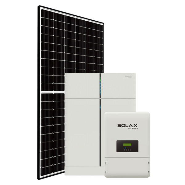 PV-SET PV-SET 5,67kWp mit Solax X3-Hybrid HV 5.0-D-E, Solax LFP Batterie (Master & Slave) und Ziegeldach Montagesystem