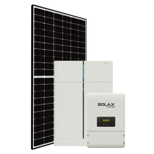 PV-Set 5,74  kWp Solax X3-Hybrid, Solax LFP Batterie (Master & Slave) und Montagesystem (Ziegeldach)